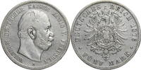 Kaiserreich, Preussen 5 Mark Wilhelm I. (1861-1888) – Kursmünze (1874-1876) -