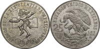 Mexiko 25 Pesos Olympische Spiele 1968 in Mexico - Ballspieler -