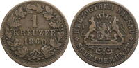 Nassau, Herzogtum 1 Kreuzer Adolph (1839-1866) - Kursmünze (1859-1863) -