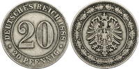 Kaiserreich 20 Pfennig Kursmünze (1887-1888) -
