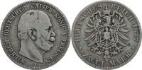 Kaiserreich, Preussen 2 Mark 1877 A Wilhelm I. (1861-1888) - Kursmünze (... 19.09 £ Tax included +  8.68 £ shipping