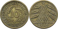 Weimarer Republik 10 Reichspfennig Kursmünze (1924-1936) -