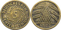 Weimarer Republik 5 Rentenpfennig Kursmünze (1923-1924) -