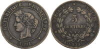 Frankreich, 3. Republik 5 Centimes Kursmünze (1871-1898) -