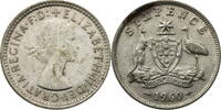 Australien Six Pence Elisabeth II. (1952-2022) - Kursmünze (1955-1963) -