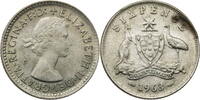 Australien Six Pence Elisabeth II. (1952-2022) - Kursmünze (1955-1963) -