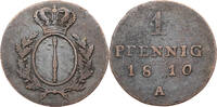 Preussen, Königreich 1 Pfennig Friedrich Wilhelm III. (1797-1840) - Kursmünze (1810-1816) -