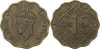 Indien 1 Anna Georg V. (1910-1936) - Kursmünze (1942-1945) -