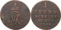 Braunschweig-Calenberg-Hannover 1 Pfennig Georg III. (1760–1820) -
