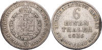 Hessen-Kassel, Kurfürstentum 1/6 Taler Wilhelm II. und Friedrich Wilhelm (1831-1847) - Kursmünze (1833-1846) -