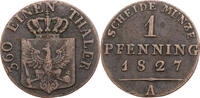 Preussen, Königreich 1 Pfennig Friedrich Wilhelm III. (1797-1840) - Kursmünze (1821-1840) -