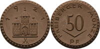 Freiberg, Stadt (Sachsen) 50 Pfennig Notmünze aus Böttgersteinzeug -
