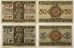 Heiligenstadt und Worbis 25 Pfennig, 50 Pfennig 2 Notgeldscheine der Kreise Heiligenstadt und Worms -
