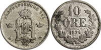 Schweden 10 Öre Oskar II. (1872-1907) - Kursmünze (1874-1876) -