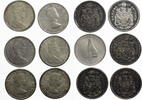 Kanada 6 x 50 Cents Elizabeth II. (1952-2022) - Lot von 6 50 Cents Münzen -