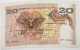 Papua-Neuguinea 20 Kina Handtuch bedruckt wie die Vs. des 20 Kina-Scheins 1977-2007 -