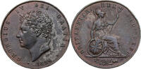 Großbritannien Half Penny George IV. (1820-1830) - Kursmünze (1825-1827) -