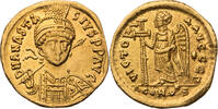 Byzanz Solidus Anastasius I., Büste / Victoria mit Kreuzszepter -