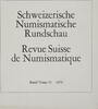 Bern Literatur Schweizerische Numismatische Rundschau - Band 55 -