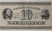 Dänemark 10 Kroner Serien-Banknote - Hans Christian Andersen - Storch -
