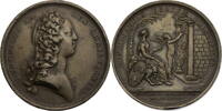 Frankreich, Königreich Medaille Ludwig XV. (1715-1774) von Duvivier und R. Filius -