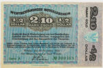 Wetzlar, Stadt 2,10 Mark Gold / 1/2 Dollar Wertbeständiger Notgeldschein -