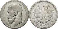 Russland, Zarenreich Nikolaus II. (1894-1917) - Kursmünze (1894-1917) 1 Rubel 1898 s-ss, Rf.