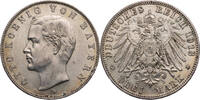 Kaiserreich, Bayern 3 Mark Otto (1886-1913) - Kursmünze (1908-1913) -