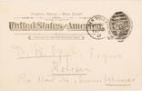 USA, New York Postkarte Postkarte von Bord des Steamer Weimar, Hoboken -