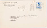Großbritannien Brief Brief von London nach Köln, Briefmarke Elizabeth II. 4d -