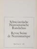 Bern Literatur Schweizerische Numismatische Rundschau - Band 54 -