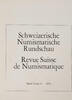Bern Literatur Schweizerische Numismatische Rundschau - Band 51 -