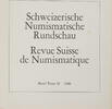 Bern Literatur Schweizerische Numismatische Rundschau - Band 59 -