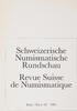 Bern Literatur Schweizerische Numismatische Rundschau - Band 68 -