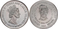 Turks and Caicos Inseln 1 Crown Elizabeth II. (1952-2022) - Prince Charles -