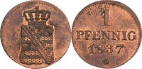 Sachsen, Albertinische Linie 1 Pfennig Friedrich August II. (1836-1854) - Kursmünze (1836-1838) -