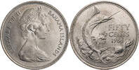 Bahamas 50 Cents Elisabeth II. - Blue Merlin - Kursmünze (1966-1970) -