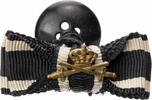 Preussen, Kaiserreich Orden Knopflochdekoration mit Schwertern - Hausorden von Hohenzollern -