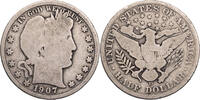 USA ½ Dollar Barber Half Dollar - Kursmünze (1892-1915) -
