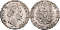 Kaiserreich, Bayern 2 Mark Ludwig II. (1864-1886) - Kursmünze (1876-1883) -