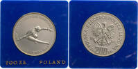 Polen 200 Zloty Auf die Winterolympiade 1984 - Eiskunstlauf -
