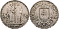 Slowakei 20 Korun 1941 St. Kyrill und St. Methodius ss-vz 17.34 £  +  13.00 £ shipping