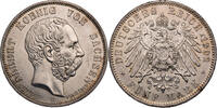 Kaiserreich, Sachsen 5 Mark 1902 E Albert (1873-1902) - Auf den Tod des ... 216.74 £  +  13.00 £ shipping