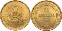 Finnland, russisches Großfürstentum 20 Markkaa Alexander II. (1894-1917) - Kursmünze (1878-1913) -