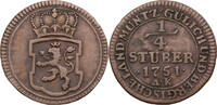 Jülich-Berg, Herzogtum ¼ Stüber Karl Theodor (1742-1799) - Kursmünze (1765-1794) -