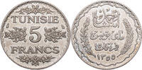 Tunesien 5 Francs Ahmad II (1929-1942) - Kursmünze (1935-1936) -