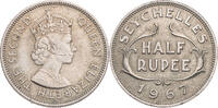 Seychellen 1/2 Rupie Elizabeth II. - Kursmünze (1954-1974) -