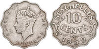Seychellen 10 Cents George VI. (1936-1952) - Kursmünze (1939-1944) -