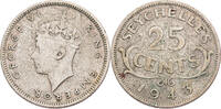 Seychellen 25 Cents George VI. (1936-1952) - Kursmünze (1939-1944) -