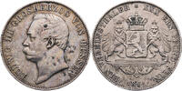 Hessen 1 Vereinstaler 1861 Ludwig III. (1848-1877) ss- 170.91 &pound;  +  12.82 &pound; shipping